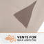Housse pour chauffe-terrasse moderne Modern Monterey, 32 po x 18,5 po x H 95 po, beige
