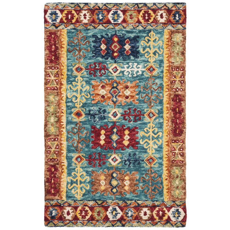 Tapis en laine touffeté à la main Vahakn, Rectangle 2 pi x 3 pi