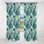 Oceanic Foliage Botanical Pattern - Floral Curtain - Blackout Floral Curtain - 1 Panels-107554779