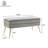 Jakailyn Velvet Upholstered Storage Bench-864398349