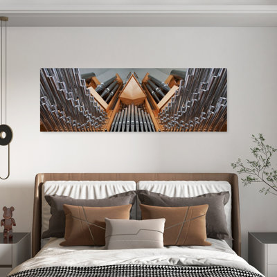 Intricate Pipe Organ by Bragi Ingibergsson - - Wrapped Canvas Panoramic Print