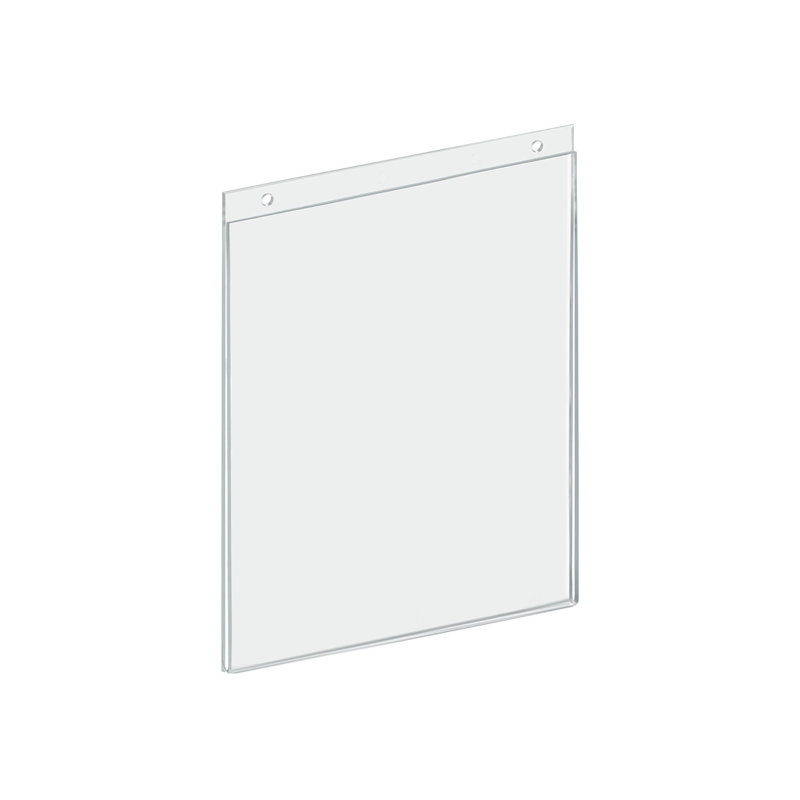 Clear Acrylic Wall Hanging Frame 8.5" Wide x 11'' High- Vertical/Portrait