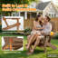 Chaise Adirondack en plastique, chaises d'extérieur toutes saisons pour la pelouse, le jardin, le foyer et la cour-1827951371
