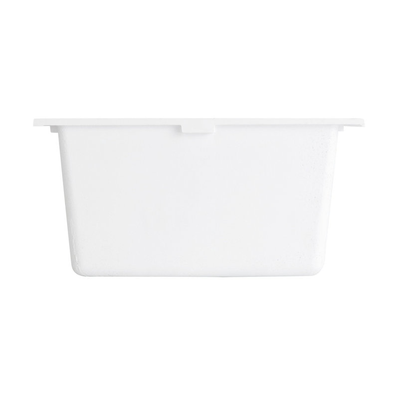 Holcomb 16" L Undermount Kitchen Sink, Cloud White
