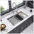 30-Inch Undermount Single Bowl Kitchen Sink with Ledge, 16-Gauge Stainless Steel, X-Shaped Drain, and Soundproofing