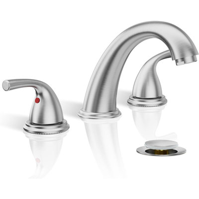 NO 2-handle Bathroom Faucet with Drain Assembly