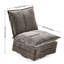 Fauteuil pivotant en chenille gris foncé pour fauteuil confortable pivotant à 360 degrés-118033989