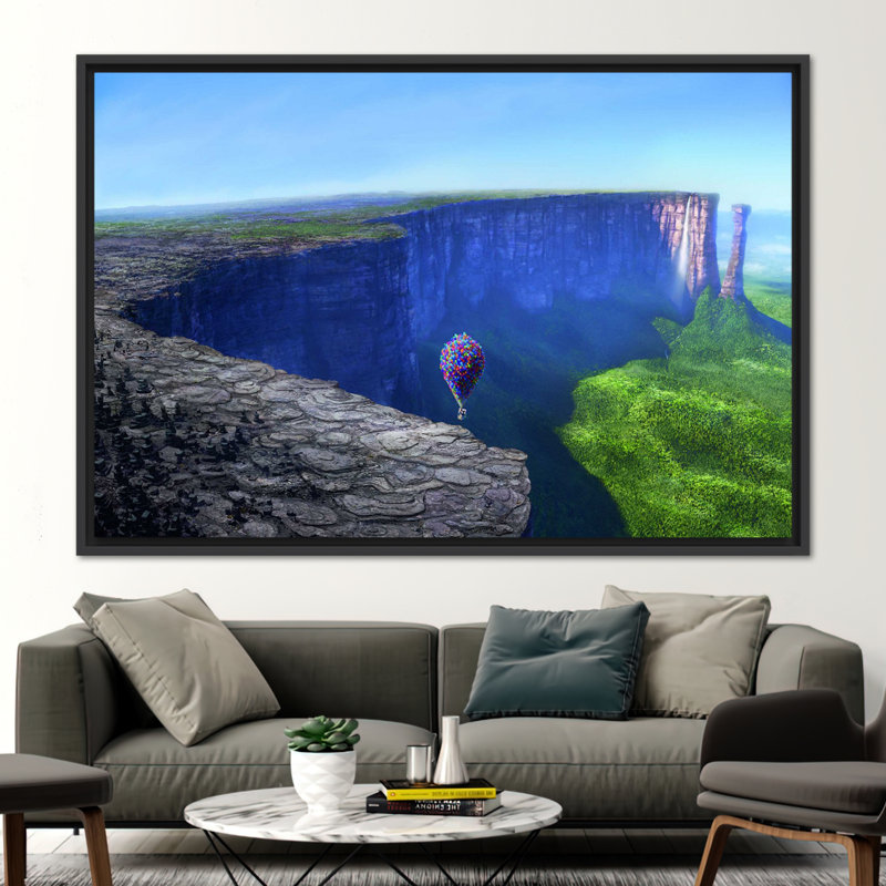 Print on Canvas, Black, 20 cm H x 30 cm W, Framed Print without Mat