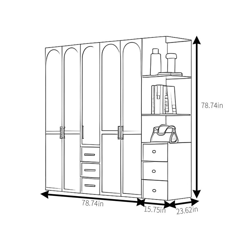 Simple And Light Luxury High End Wardrobe