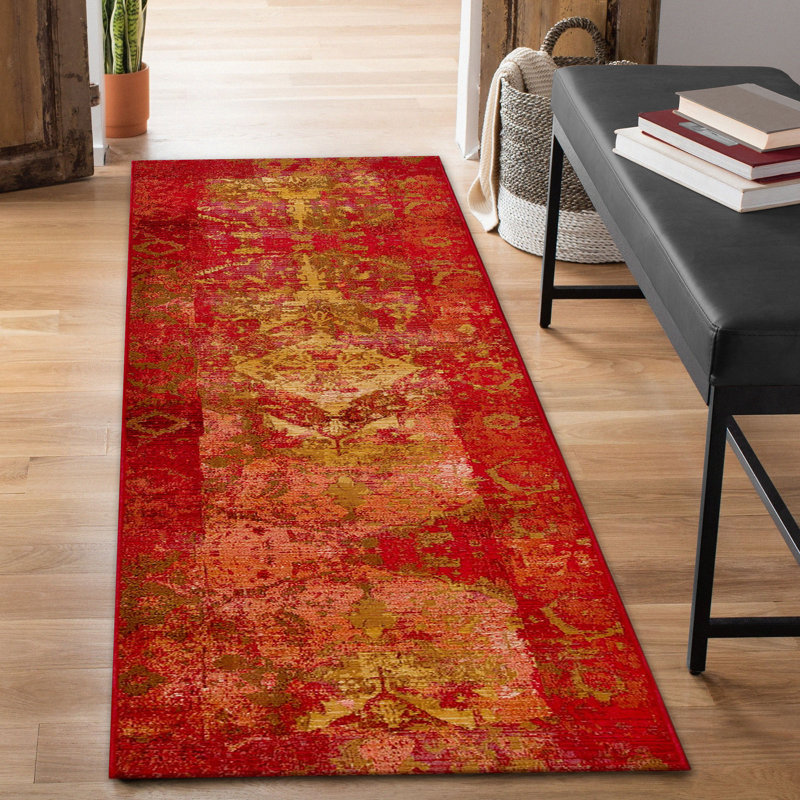 Kowalczyk Oriental Indoor/Outdoor Area Rug , Runner 1'11" x 7'6"