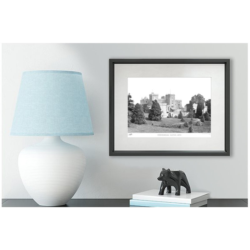 Powderham, Castle C1874 by Francis Frith - Single Picture Frame Print, 60cm H x 80cm W x 2.3cm D