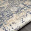 Tapis bleu / gris à motif floral Ophelia Lux-1771687596