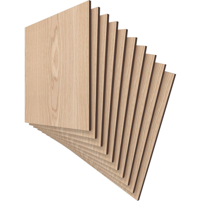 Planches en bois, Chêne, H 11,75 po x l 11,75 po x P 0,25 po