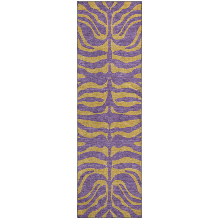 Premium Machine Washable Corum AMF1043 Animal Print Rug