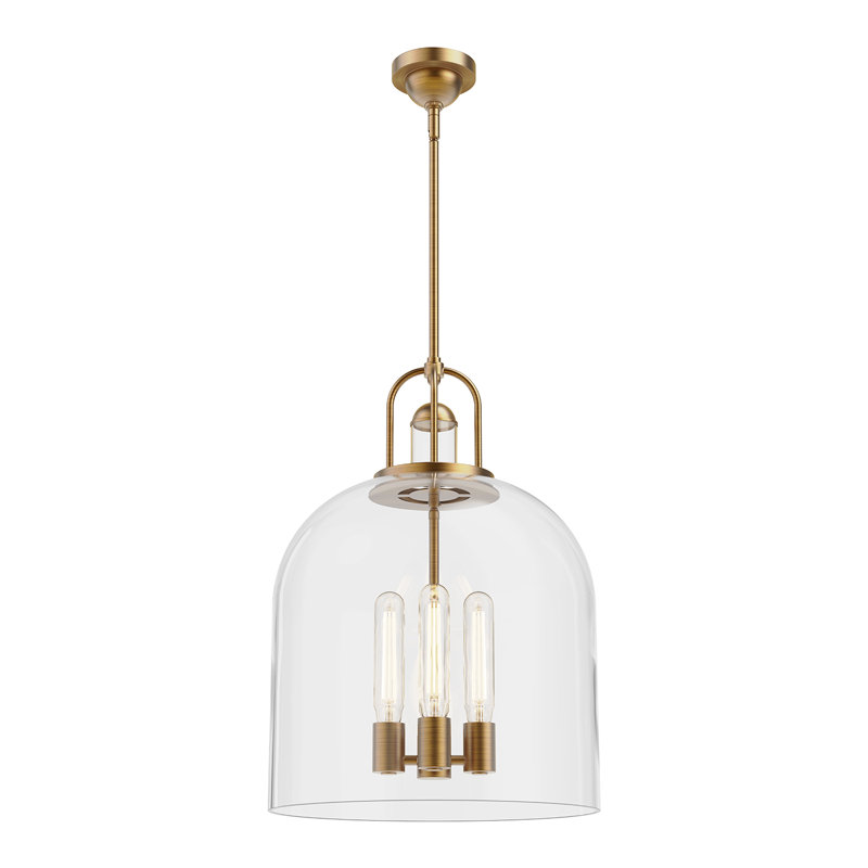 Alwaleed 4 - Light Unique/Statement Pendant, Aged Gold