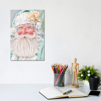 «Coastal Santa», reproduction d'art sur toile tendue