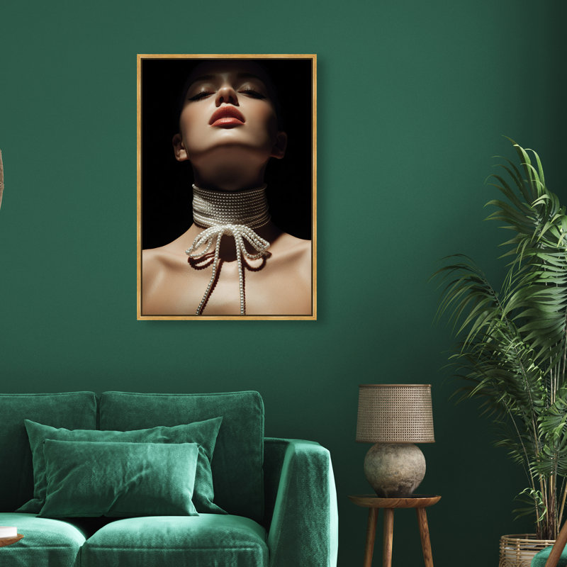 Pearl Constellation Print by Oliver Gal, 37"H x 25"W, Gold Floater Frame