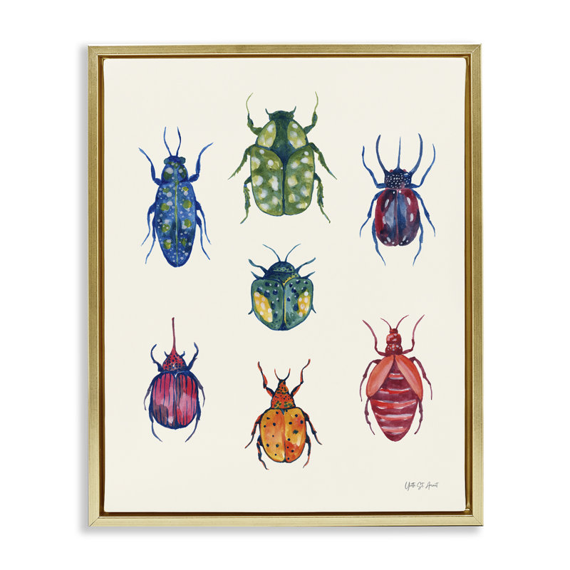  Art mural varié sur toile Floater, H 31 po x l 25 po, Cadre flottant métallique doré