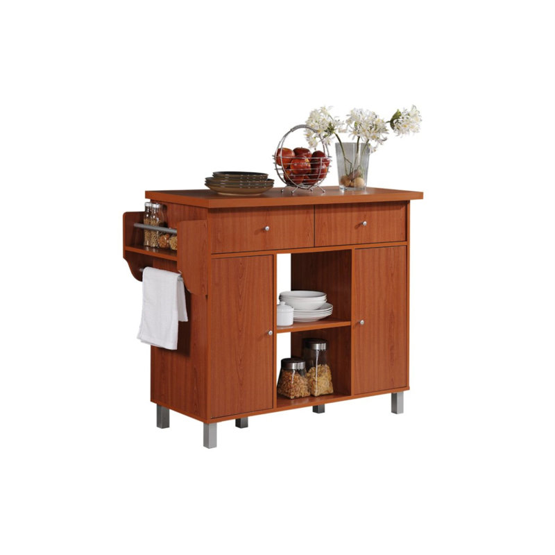 Wood Kitchen Island, Cherry