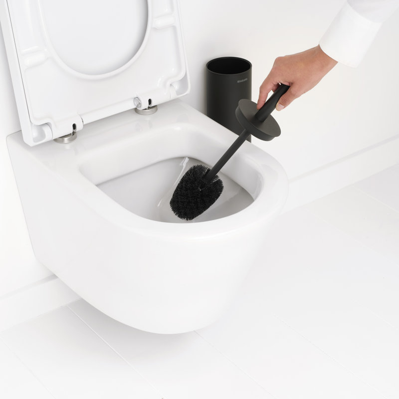 Brabantia MindSet Toilet Brush and Holder, Black
