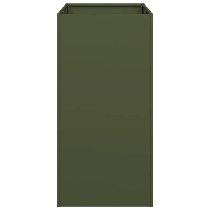 Pot Planter, 80cm H x 80cm W x 40cm D, Olive Green