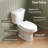 17" ADA Chair Height 2-Piece 1.28 GPF Single Flush Elongated Toilet In White, Map 1000G, Soft-Close Seat