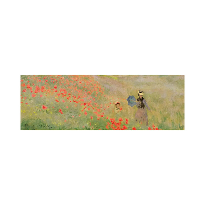 Wild Poppies, Near Argenteuil, 1873 by Claude Monet - Wrapped Canvas Panoramic Gallery-Wrapped Canvas Giclée
