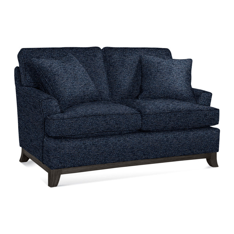 Oaks Way Upholstered 60'' Loveseat, Basic Navy; 0317-61, Flax