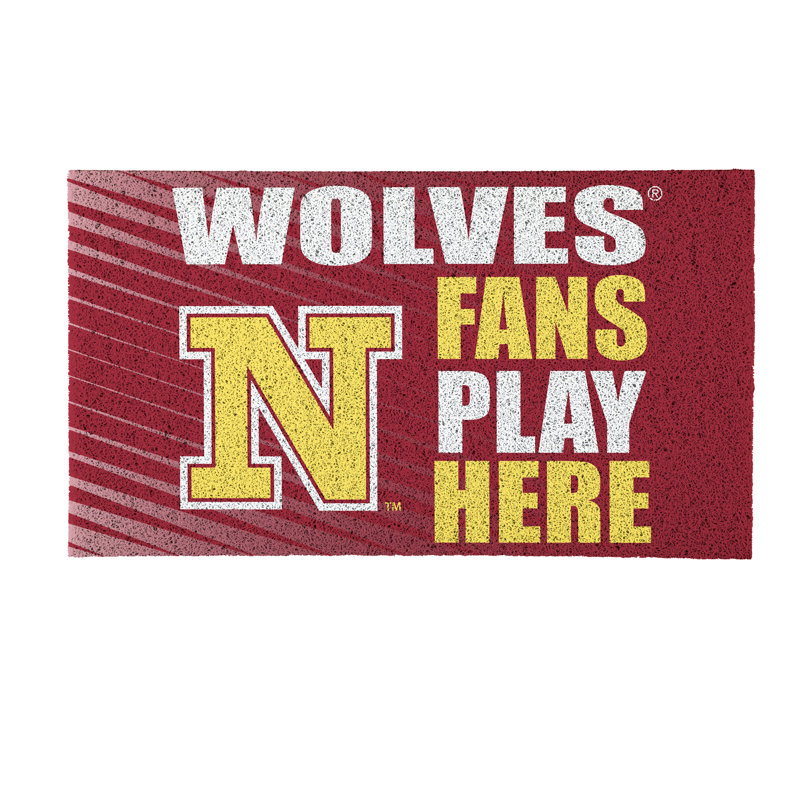 Tapis en PVC de l'Université Northern State, 28 po x 16 po