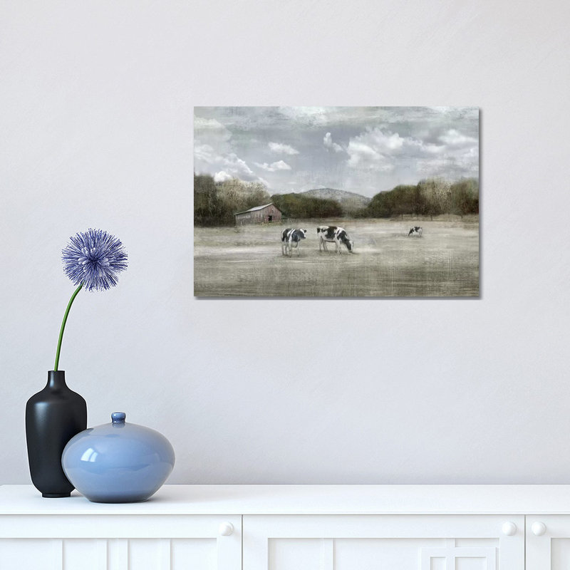 Country Satisfaction 1 Piece Wrapped Canvas Painting, 30.48 cm H x 45.72 cm W