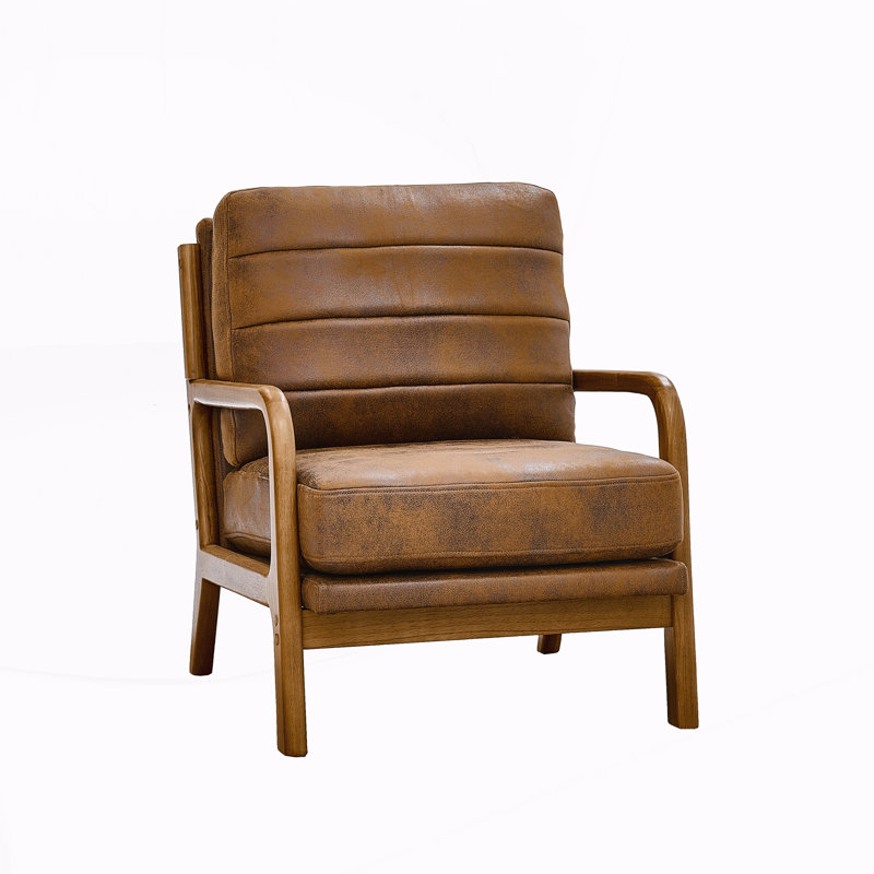 Fauteuil en bois, Black Fabric