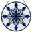 12"H Snowflake Pattern Stained Glass Window Panel-774821708