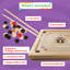 Carrom Board Game Set with Accessories