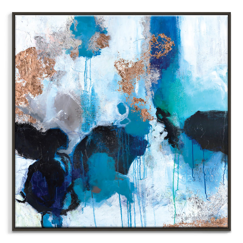 Mojo Risen by Julie Ahmad - Painting on Canvas, Black, 61cm H x 61cm W