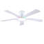Ventilateur de plafond encastré à profil bas 52 "avec lumière annulaire RVB-1253943838