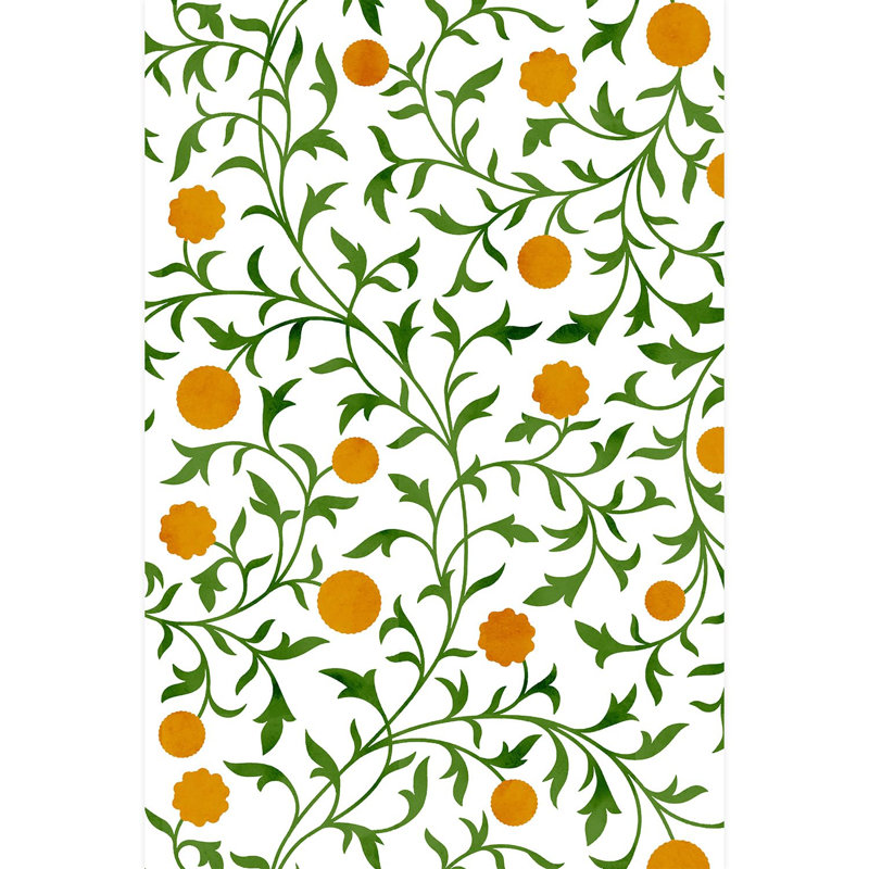 Rouleau de fleurs pelez et collez, L 108 po x l 72 po