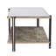 Table de couloir spacieuse avec miroir - Cadre élégant avec finition champagne