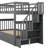 Twintwin Bunk Bed With Trundle - Functional And Space Design Gray Bedroom Enhancement-487600666