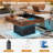 LED Lift Top Coffee Table With Storage-1988220087