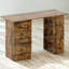 Industrial Rustic 120CM Computer Desk With 3 Drawers and Shelves
