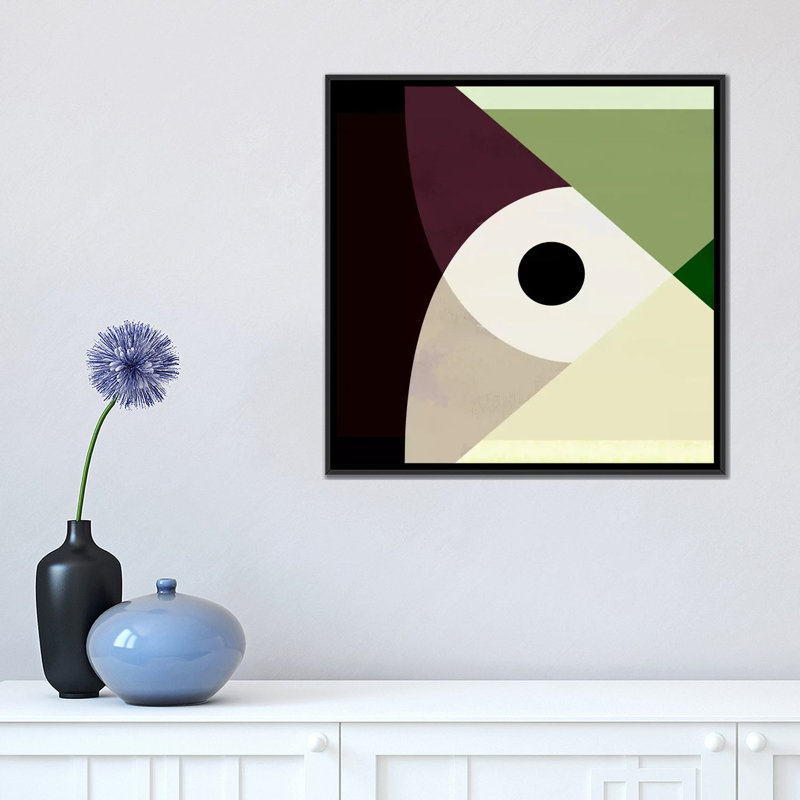 Albree Modern Acrobate II, impression sur toile, H 18 po x l 18 po x P 1,5 po, Toile avec cadre flottant noir, Pas de tapis