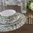 Cream Floral Garden Dinner Plate