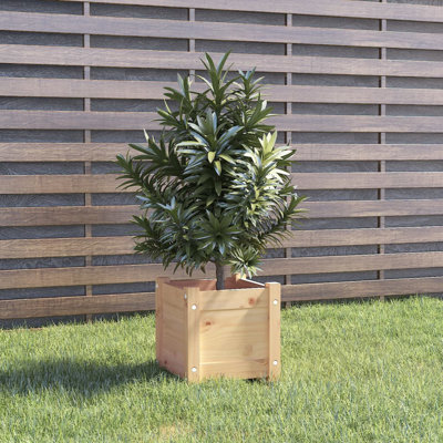 Wood Pot Planter