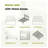 12-Inch King Size Memory Foam Mattress in White with Cooling Support
