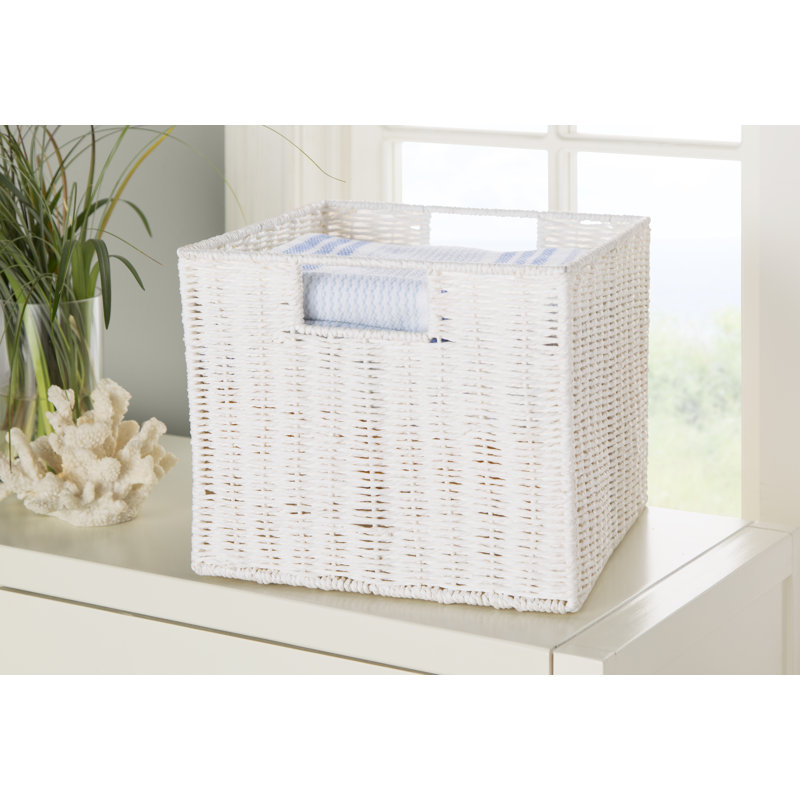 Woven Basket, White