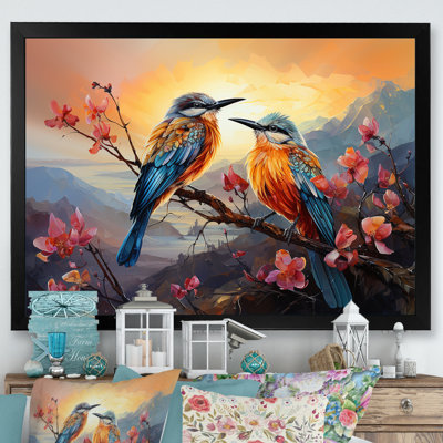 Birds Of Paradise Sunset sur toile