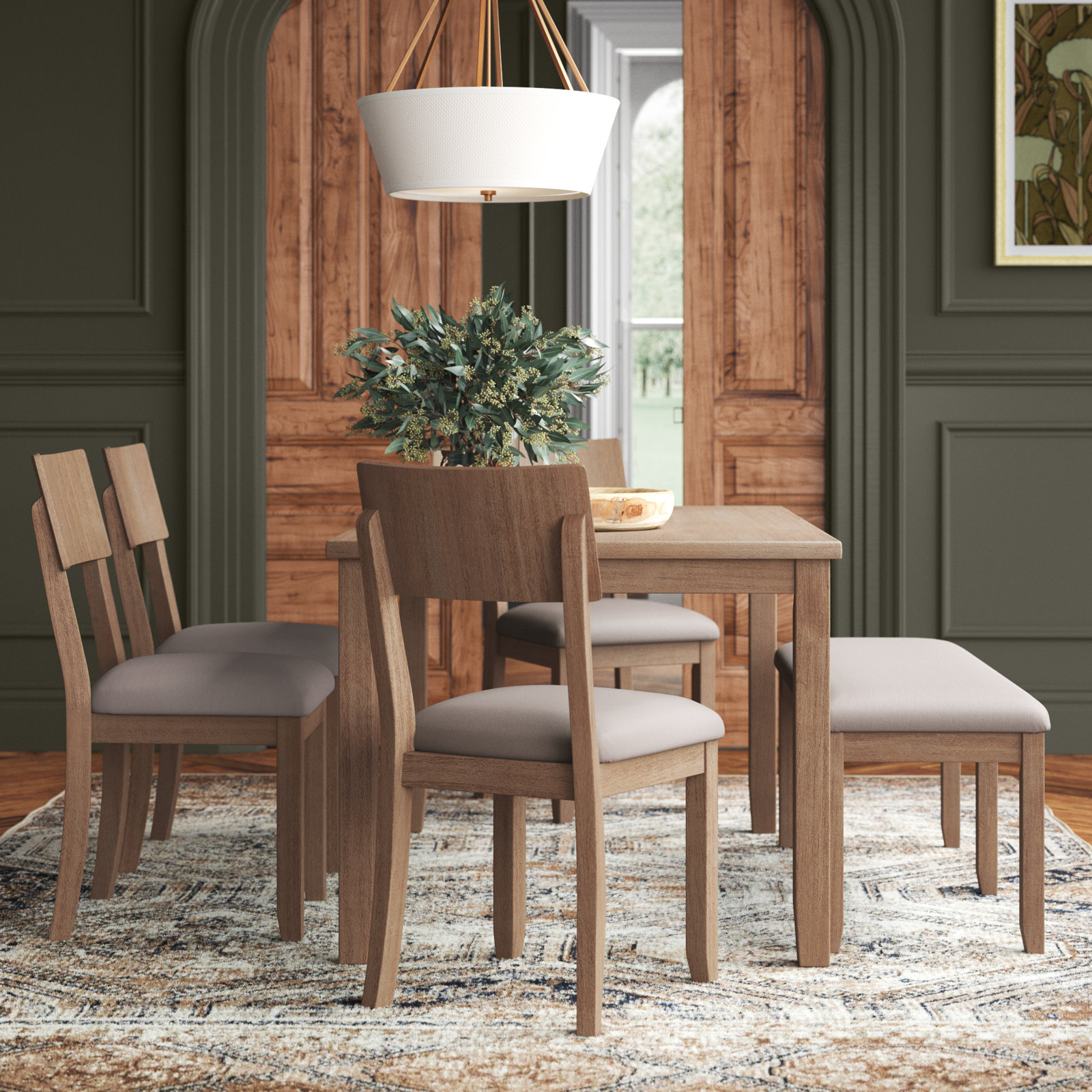 Paxton 6 - Person Dining Set, Graywash