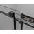 56-60'' - W x 76'' H Single Sliding Shower Door with Nano Coating Easy-clean Stainless Steel Frameless Shower door Black-101686078