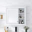 Armoire à pharmacie murale moderne avec miroir et 3 tablettes ouvertes Modern-814221184