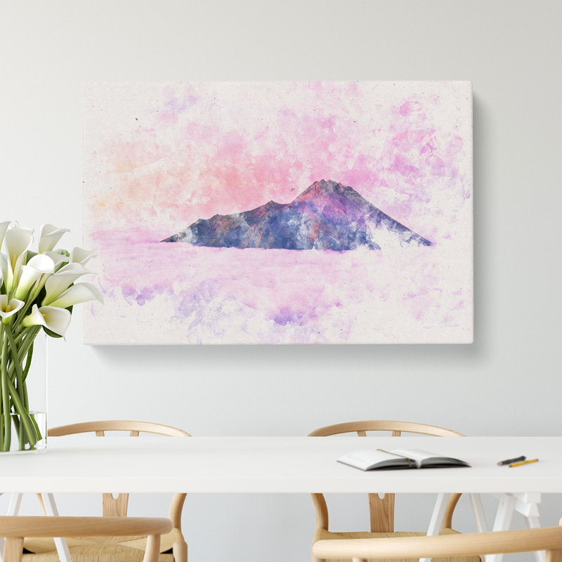 Mount Merapi in Indonesia - Wrapped Canvas, 45cm H x 76cm W x 4cm D